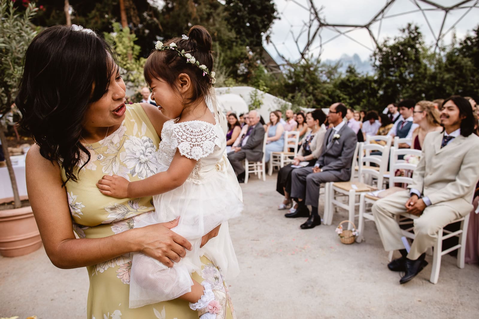Wedding images from the Eden Project in Cornwal